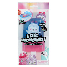 I Dig... Monsters popsicle-pakke: samlbart ASMR-legetøj med Monji-figur, farveændrende overraskelse, 28 udseender