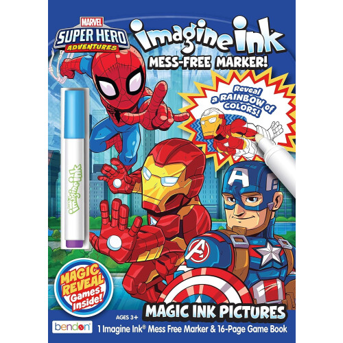 Σετ Βιβλίων Χρωματισμού Spiderman Imagine Ink - 2 Βιβλία Χωρίς Χάος με Αυτοκόλλητα 2