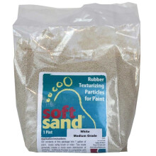 SoftSand Gummipartiklar Halkfria Beläggningar SR-101 SR-102 (16 Ounce Medium Grade, Vit)