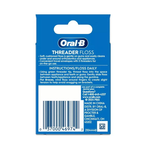 Oral-B Glide Νήμα Φθορίου, 30 Τεμάχια (Συσκευασία 6) 2