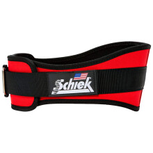Schiek 6"" Nylon Trainingsriem Maat: XLarge Kleur: Rood