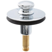 Watco 38810-CP Stopper din alamă, pentru Lift & Turn, cromat, cu știft de 3/8 in – Parte a sistemului de scurgeri pentru cadă Watco