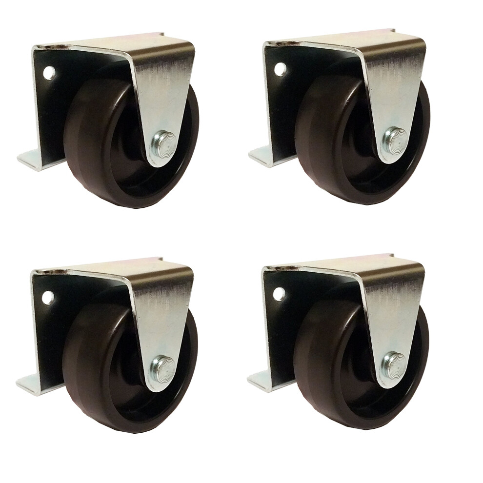 Roulettes gigognes ? profil bas de 2 pouces avec boulon et vis am?ricains pour cabine