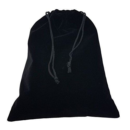 Marion & Co. Ζεύγος Ντόμινο Διπλό Έξι Μαύρο και Άσπρο Jumbo με Σπινέρ σε Σακούλα Βελούδου 1