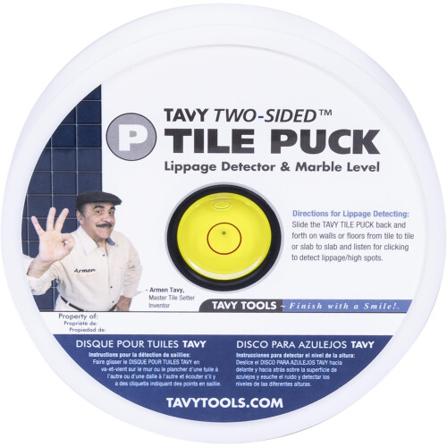 Tavy Tile Puck Marble Level & Lippage Detector 1