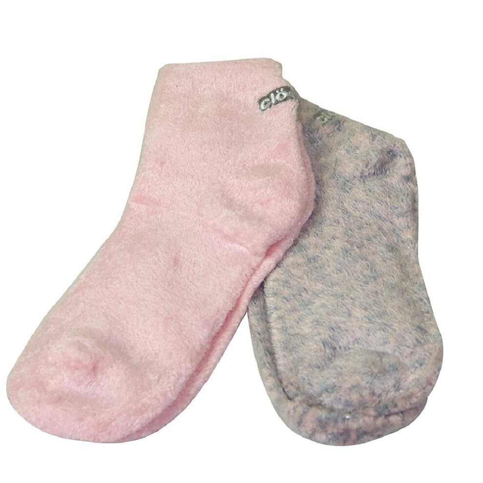 Cloudz - Pink Natural Aloe Vera Spa Socks - (2 Pairs/Assorted Solid & Patterned)-image-OPC-PFNHNSK-NEW