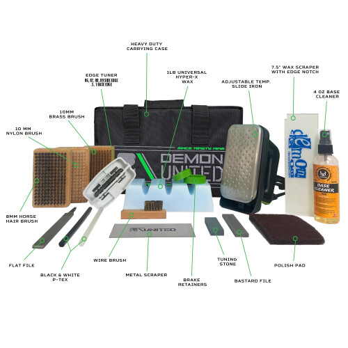 Demon Hyper Speed Ski & Snowboard Tune Kit   e s?de??, ?e?? 1lb & ?a?a??st???   ?s?? 1