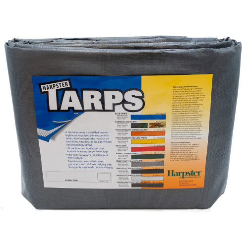 Ανθεκτική Ασημένια Τέντα 6 OZ., 6'x10'