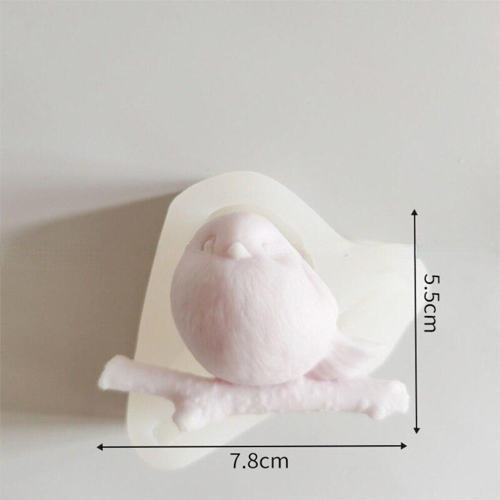 (5.5x7.8cm) 3D Sparrow Bird Silicone Mold For Candle Soap Making Bird Shape Cake Salt Sculpture Chocolate Mold Resin Aroma Molds Cake Decor