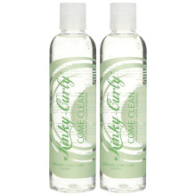 Kinky Curly Come Clean Shampoo - 8 oz - 2 verpakkingen - Perfect voor krullend haar, hydrateert en reinigt zachtjes.
