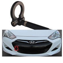 DEWHEL JDM Folding Screw On Racing T2 Tow Hooks Front Rear Compatible