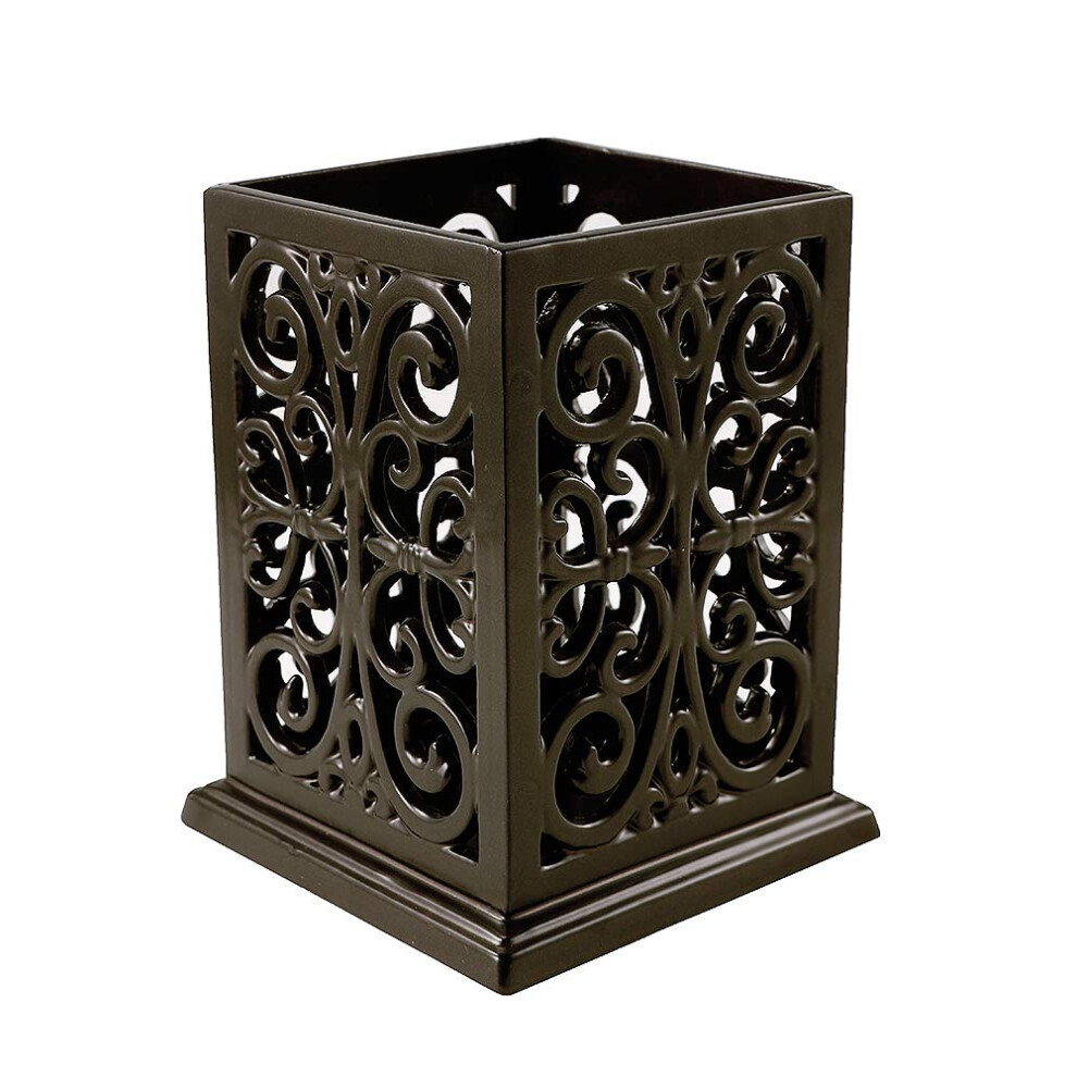 jogreful Vintage Cast Iron Utensil Holder  Cooking Decorative Utensil Organizer for Kitchen Countertop Cooking Utensil Holder  Coffee Gold-image-OPC-PFSXF98-NEW