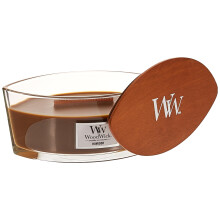 Bougie Parfum?e WoodWick Ellipse Humidor 16oz - 50h de Br?lage, Cr?pitante, Id?ale pour Offrir