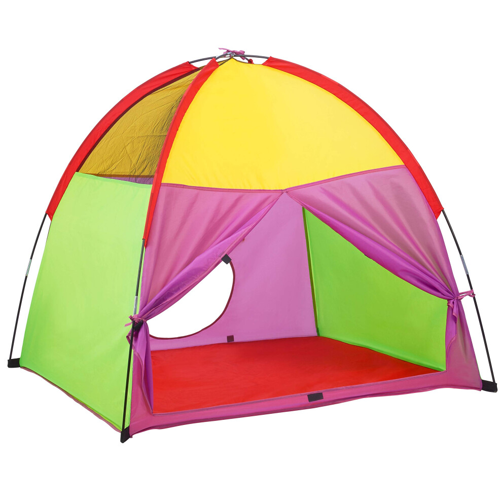 ATDAWN Kids Play Tent, Kids Pop Up Tent, Camping Playground, Indoor/Outdoor Children Playhouse for Boys and Girls, Rainbow Color-image-OPC-PDPP5MQ-NEW