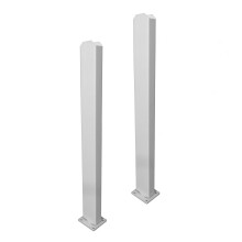 Zippity utomhusprodukter ZP19011 ytmonteringar Vinylstaket Vit