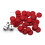 Bilywey Left Right Center Dice Game Set med 3 trningar + 36 rda marker (rd) 2