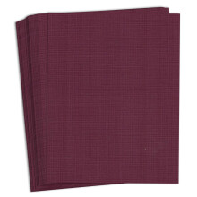 Hamilco farbiges Kartonpapier, 8,5 x 11, Leinenstruktur, farbiges Kartonpapier, Burgunderrot, 80 lb Einband, 50 Stck