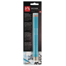 Caran d'Ache Sketcher Μη-Φωτογραφία Μπλε 2 Τμχ Συσκευασία (903.302)