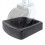 Isaddle Dual Trailer Swirl Jack Caster Wheel Dock - Heavy Duty Reinforced Rubber Travel Trailer Tongue Jack Double Wheel Chock Stabilizer For Boat Rv 1