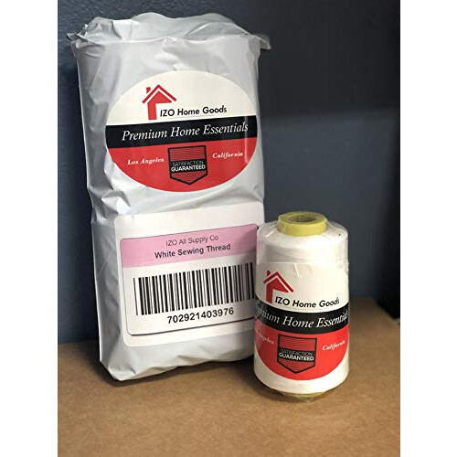 IZO Home Goods 4-Pack 6000 Yards Λευκό Νήμα Σερβιρίσματος Πολυεστέρα 2