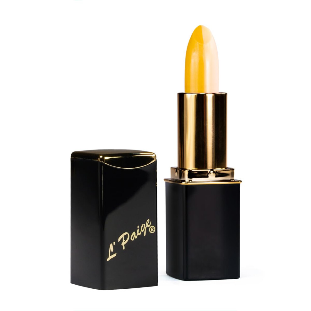 L'Paige L10 Yellow/White Split-Stick Lipstick,All-Natural, AloeVera, Long-lasting Moisturizing
