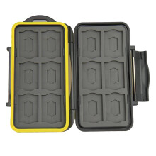 JJC MC-SDMSD24 Estojo à Prova d'Água para 12 Cartões SD + 12 Cartões Micro SD