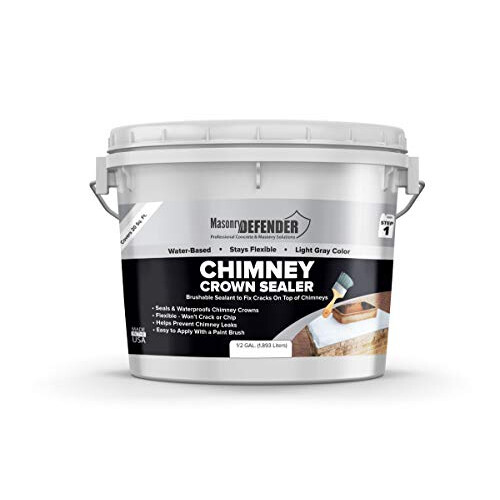 MasonryDefender Chimney Crown Sealer  Brushable Sealant Fixes Cracked