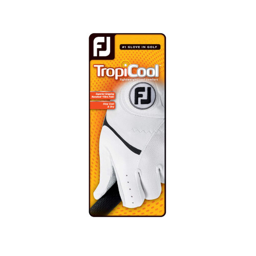 Footjoy Γάντια FootJoy TropiCool, Λευκά, Cadet X-Large, Φορεμένα στο Αριστερό Χέρι 1
