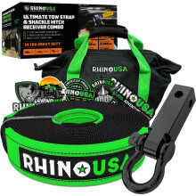 Rhino USA - Kit di attrezzi da recupero per impieghi gravosi, accessori per il recupero di veicoli fuoristrada, i migliori accessori per il train