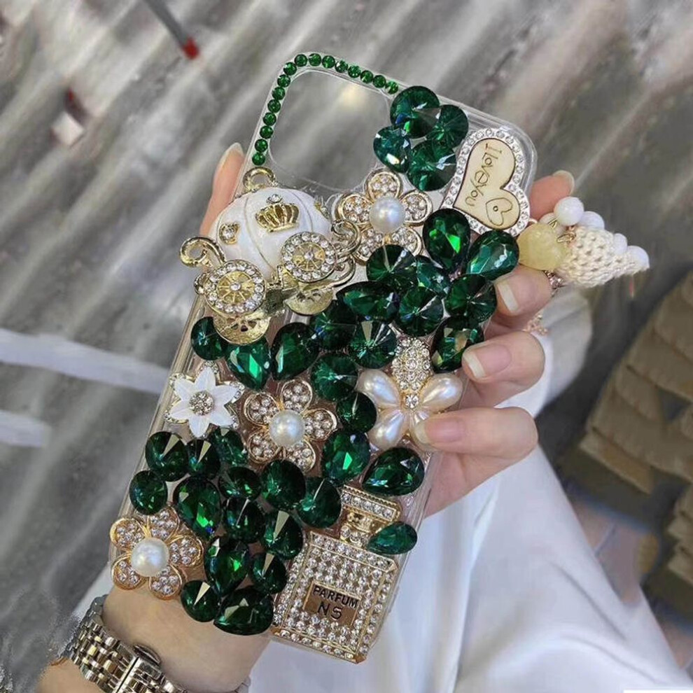 (green, Xiaomi poco m3pro 5G) Luxury Shiny Diamond Crystal Rhinestone Sparkly Case For Redmi Note 11 10 9t 9a 10c Poco M4 X4 Pro/iphone 14 13 12 11/samsung S22 S21 S20 A52 A53 A13