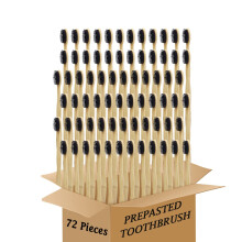 N-Amboo Bamboo Toothbrush Prepasted Disposable Toothbrsuh Soft Bristles Prepasted Toothbrush,Disposable Toothbrsuh (72 Pieces)