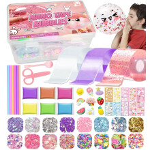 Jimcii Nano Tape Bubble Kit für Kinder – Squishy Maker Set mit Nano Tape Bubbles, kreatives Bastelspielzeug für endlosen Spaß