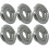 Happy Tree (6er Pack) 3/4" IPS Brandschutzsprinkler Kopf Abdeckplatte Chrom 5