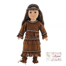 Ropa para muρeca Emily Rose de 45 cm - Conjunto de disfraz nativo americano para muρeca de 45 cm, apto para la mayorνa de muρecas de 45 cm | Incl