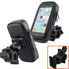 (M) Bicycle Bike Motorcycle Waterproof Phone Case Bag With Handlebar Mount Holder