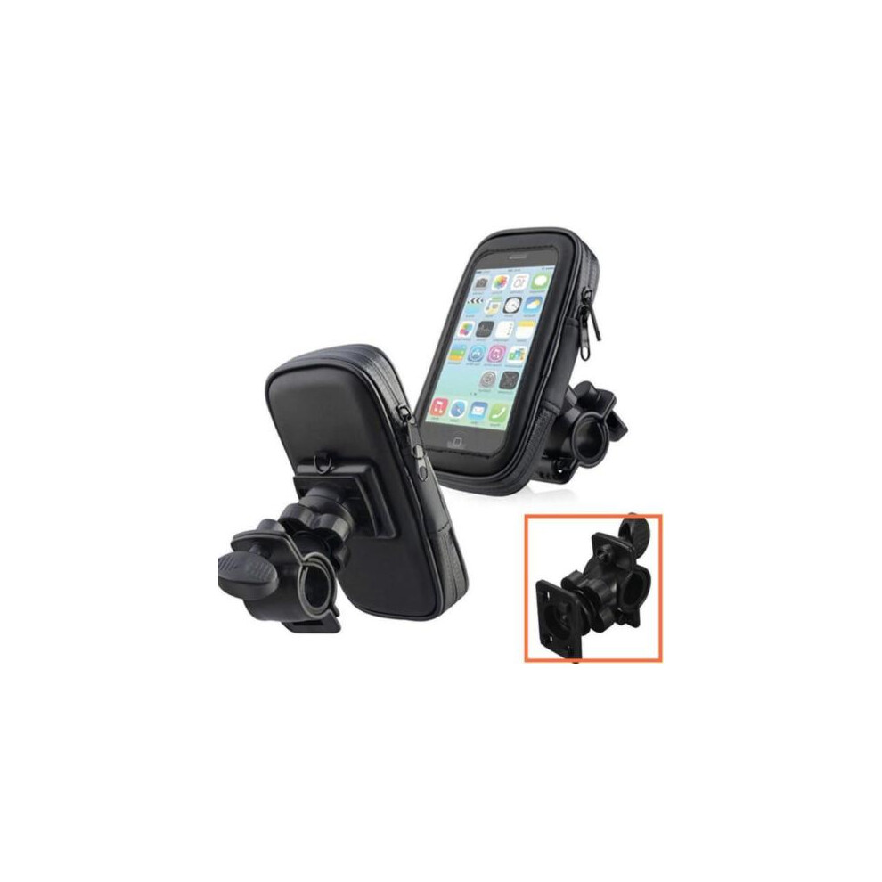 (M) Bicycle Bike Motorcycle Waterproof Phone Case Bag With Handlebar Mount Holder