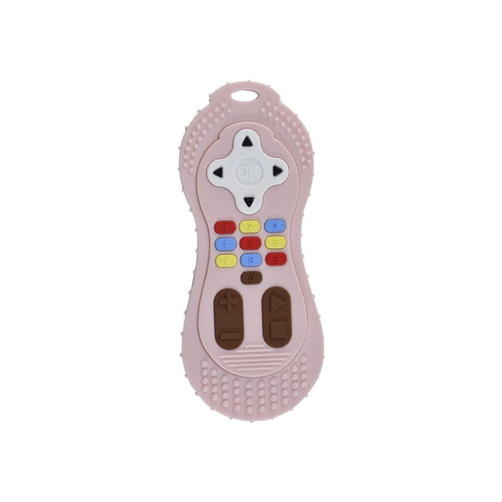 (Baby bottle) Silicone Remote Control Shape Teether Kids Sensory Educational Teether Toys  Baby