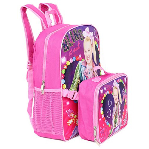 Σακίδιο Jojo Siwa με Αποσπώμενη Τσάντα Γεύματος - ροζ πολύχρωμο, ένα μέγεθος 2