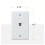 Newhouse Hardware White Surface Phone Jack Plate 1-pakkaus 2