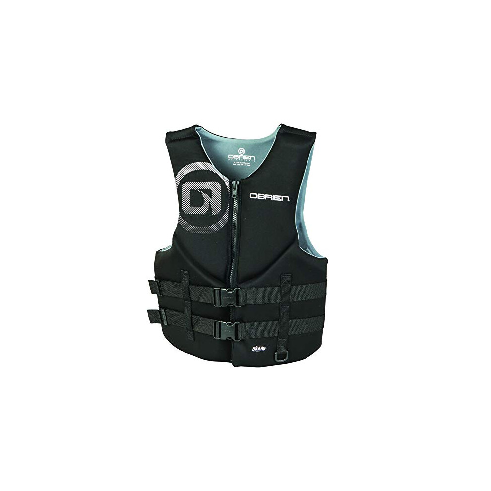 O'Brien Men's Traditional Neoprene Life Jacket, Black, Large