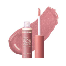 Ruby Kisses Lip Gloss Butter Bomb - Non-Sticky, Vitamin E, Natural Nude Makeup - 7.8mL (Pillowtalk)