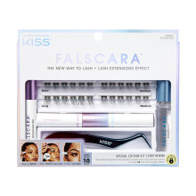 KISS Falscara Valse Wimpers Speciale Editie Startpakket met Overnighter, Bond & Seal, Applicator, Verwijderaar, & 24 Lengte Wimpers