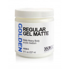 Golden Regular Matte Gel Medium  8 Unzen