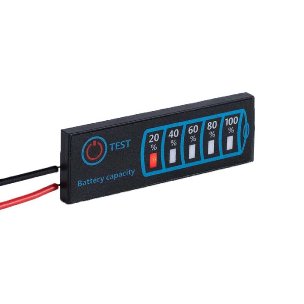 (1 pc) 1s-8s 18650 Li-ion Lipo Lithium 5-30v Lead Acid Battery Level Indicator Tester Lcd Display Meter Module Capacity Voltage Meter