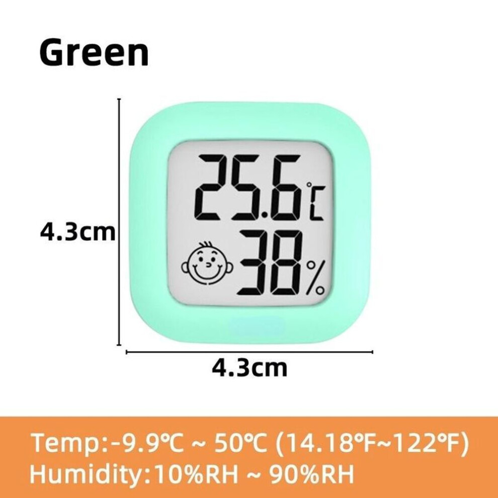 (green) Home Hydrometer Gauge Sensor Temperature Humidity Meter Tool Mini LCD Digital Thermometer Hygrometer Indoor Temperature