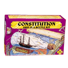 203 Skib i flaske Constitution-kit: Byg en detaljeret kopi af et skib i en flaske med præcisionsværktøjer og autentiske dele