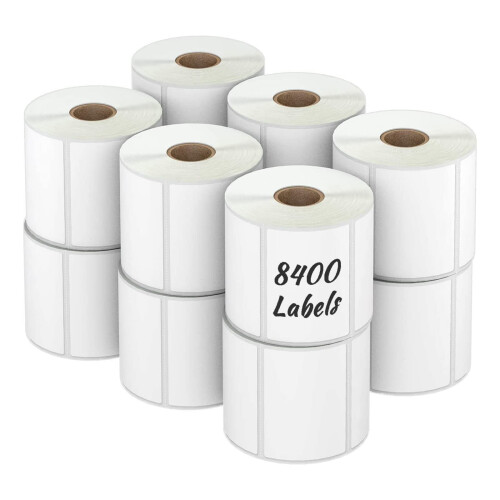 Labelebal 12 Ρολά 3" x 2" Άμεσες Θερμικές Ετικέτες (76mm x 51mm) Για Αποστολές & Κωδικούς
