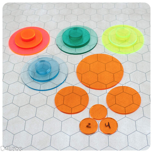 Monster/Character Tokens για RPG και Επιτραπέζια Παιχνίδια - 30 Πακέτο Πολύχρωμα