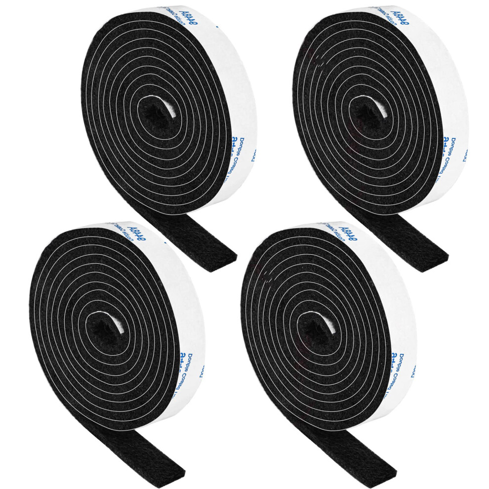 Felt Strips 4 Rolls Pack 12X 60 Self Adhesive Black Furniture Felt Str 744933523754