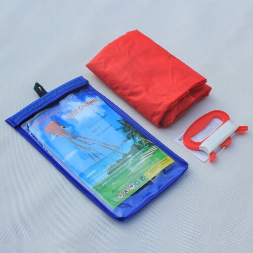 Hengda Kite Software Octopus Flyer Kite com cauda longa colorida para crian   as de 31 polegadas de largura x 157 polegadas de comprimento vermelho 1